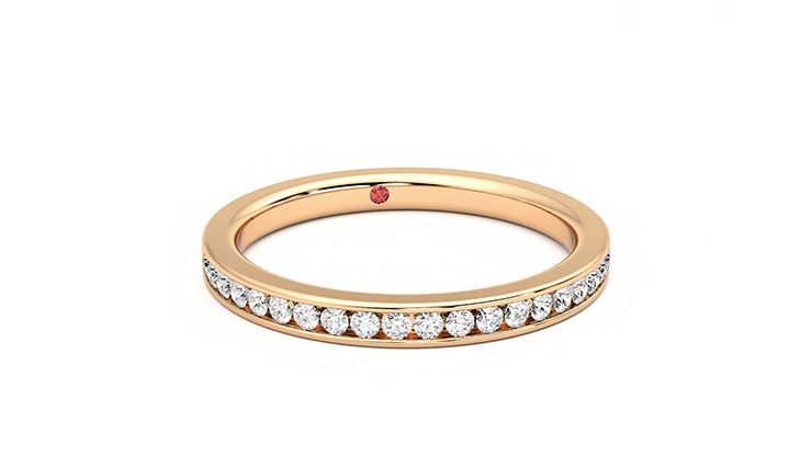 Taylor & Hart Aster Wedding Ring 360 degree image 3