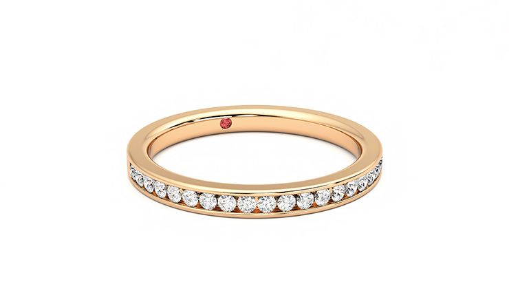 Taylor & Hart Aster Wedding Ring 360 degree image 4