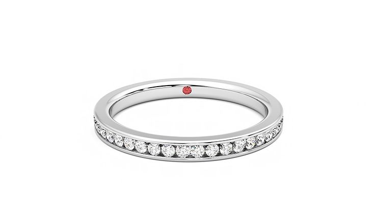 Taylor & Hart Aster Wedding Ring 360 degree image 1
