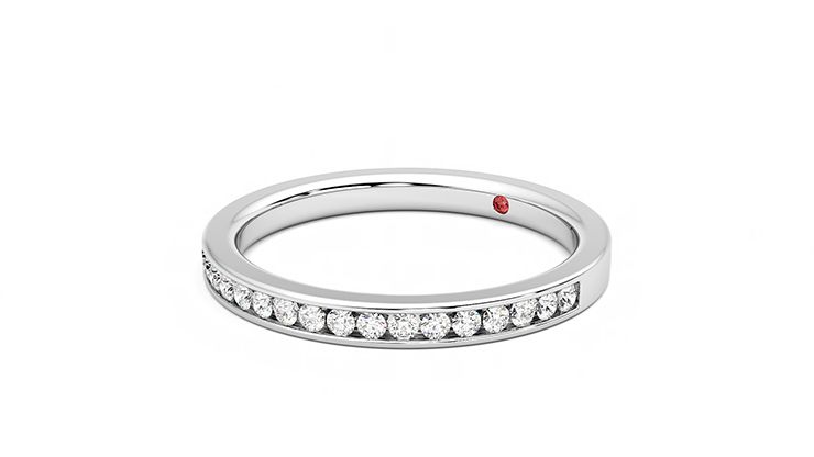 Taylor & Hart Aster Wedding Ring 360 degree image 24
