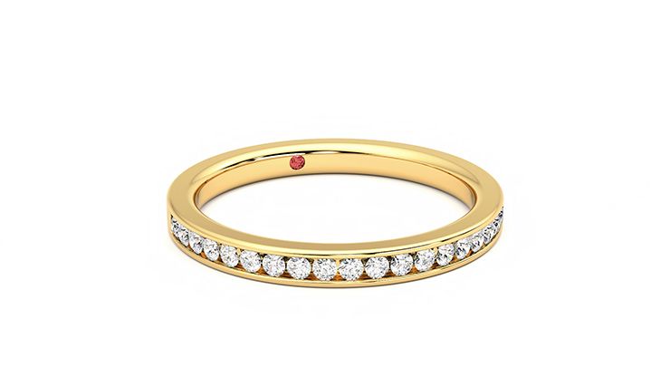 Taylor & Hart Aster Wedding Ring 360 degree image 4