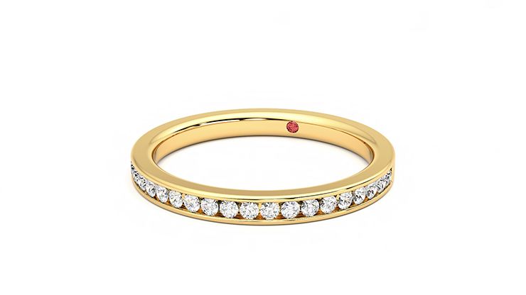 Taylor & Hart Aster Wedding Ring 360 degree image 26