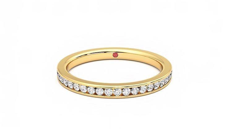 Taylor & Hart Aster Wedding Ring 360 degree image 29