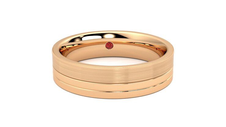 Taylor & Hart Atlas Wedding Ring 360 degree image 2