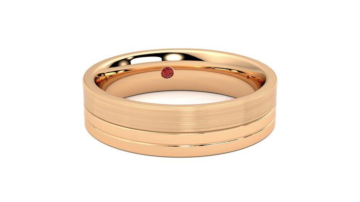 Taylor & Hart Atlas Wedding Ring 360 degree image 3