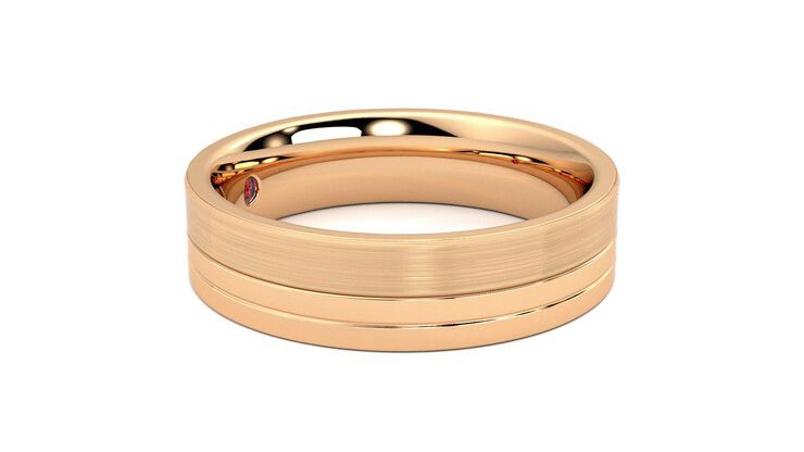 Taylor & Hart Atlas Wedding Ring 360 degree image 8