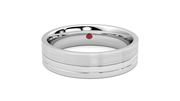 Taylor & Hart Atlas Wedding Ring 360 degree image 1