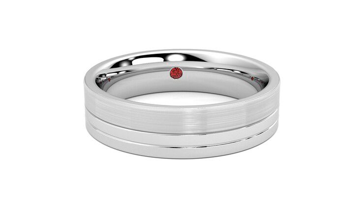 Taylor & Hart Atlas Wedding Ring 360 degree image 2