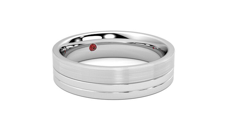 Taylor & Hart Atlas Wedding Ring 360 degree image 5