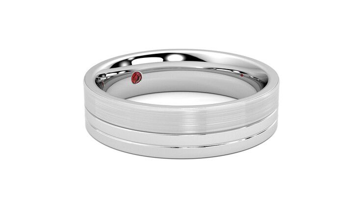 Taylor & Hart Atlas Wedding Ring 360 degree image 6