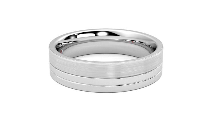 Taylor & Hart Atlas Wedding Ring 360 degree image 9