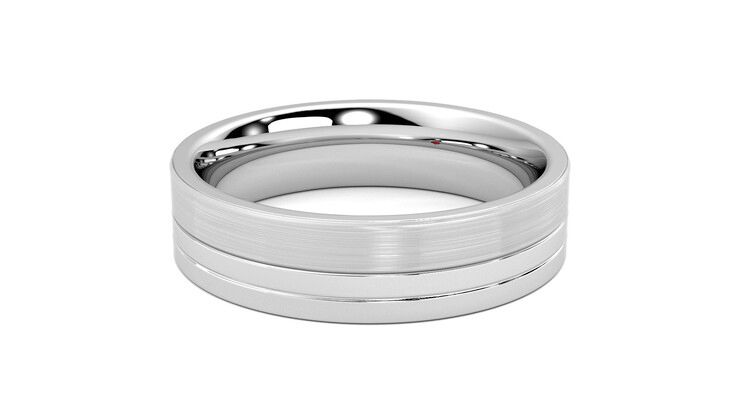 Taylor & Hart Atlas Wedding Ring 360 degree image 11