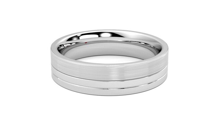Taylor & Hart Atlas Wedding Ring 360 degree image 20