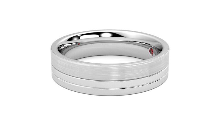 Taylor & Hart Atlas Wedding Ring 360 degree image 22