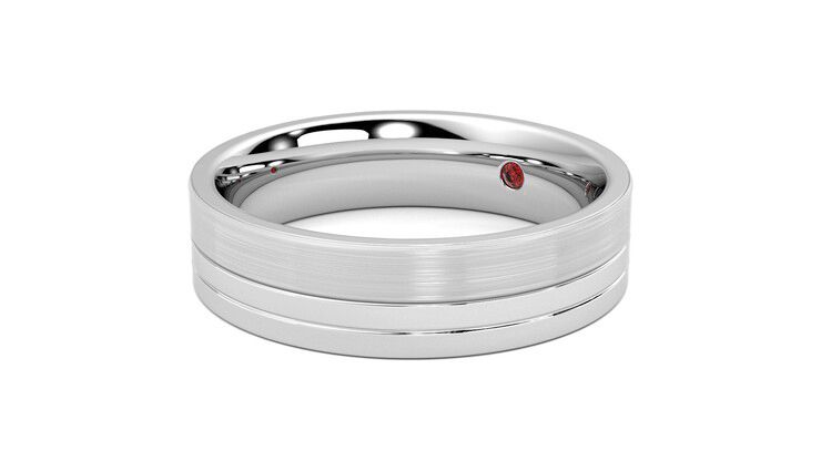 Taylor & Hart Atlas Wedding Ring 360 degree image 24