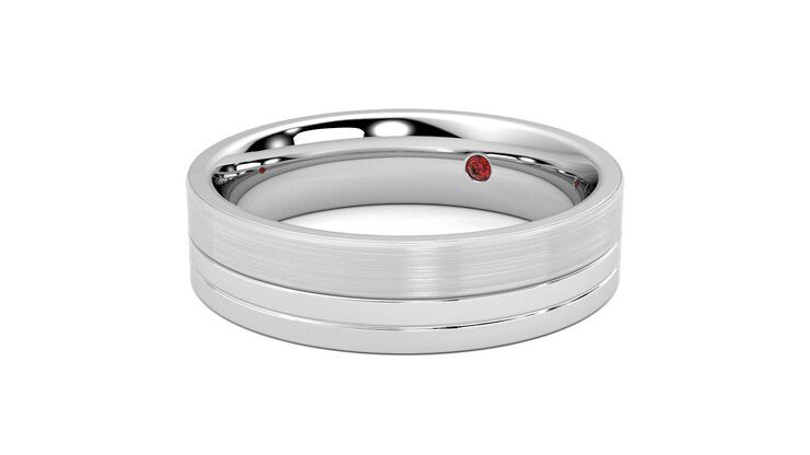 Taylor & Hart Atlas Wedding Ring 360 degree image 25