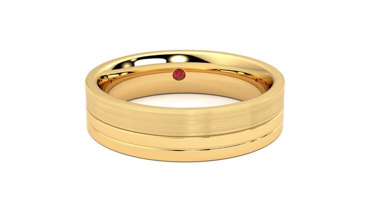 Taylor & Hart Atlas Wedding Ring 360 degree image 2