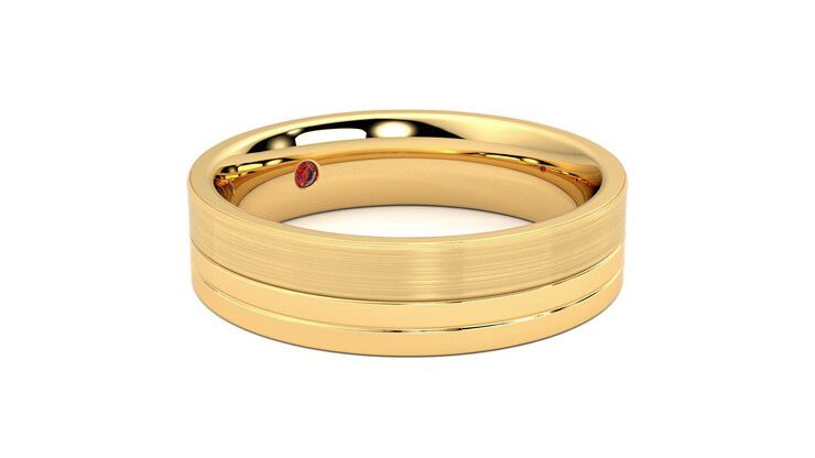 Taylor & Hart Atlas Wedding Ring 360 degree image 6