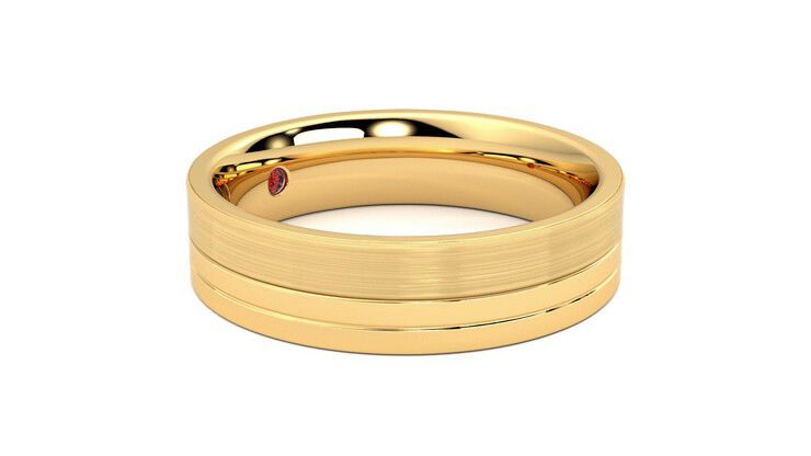 Taylor & Hart Atlas Wedding Ring 360 degree image 7