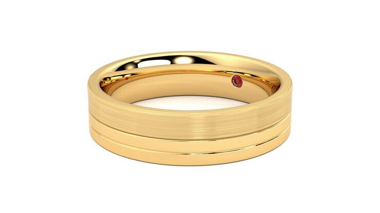 Taylor & Hart Atlas Wedding Ring 360 degree image 24
