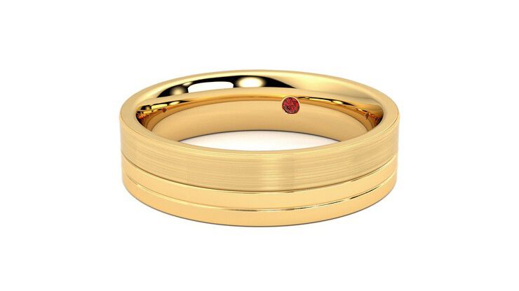 Taylor & Hart Atlas Wedding Ring 360 degree image 26