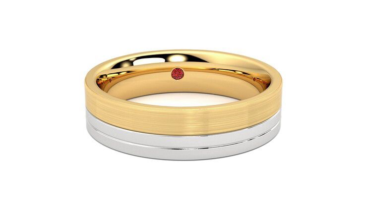 Taylor & Hart Atlas Wedding Ring 360 degree image 2