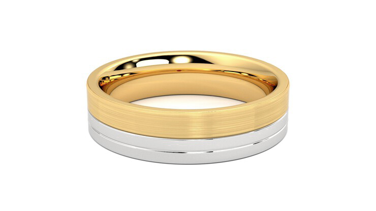 Two tone tungsten sales wedding bands