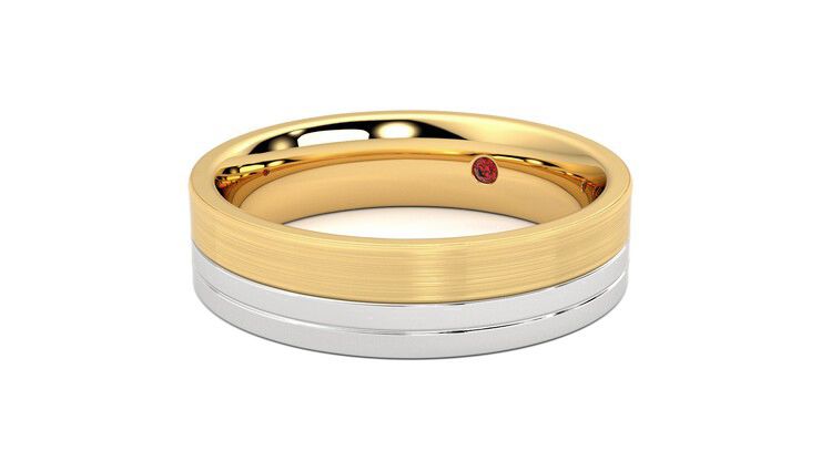 Taylor & Hart Atlas Wedding Ring 360 degree image 25
