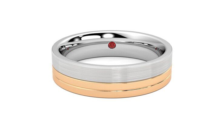 Taylor & Hart Atlas Wedding Ring 360 degree image 0