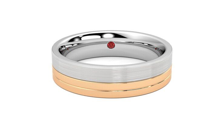 Taylor & Hart Atlas Wedding Ring 360 degree image 1