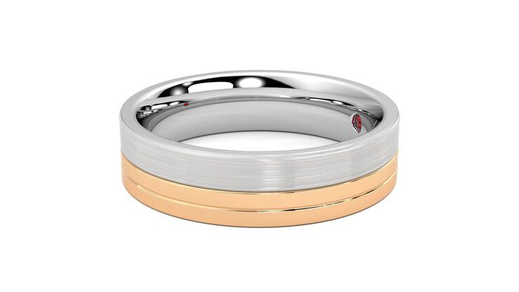Taylor & Hart Atlas Wedding Ring 360 degree image 22