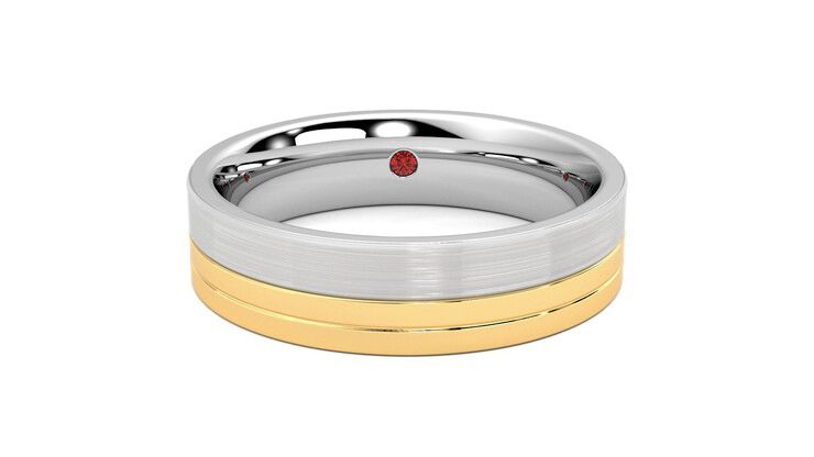Taylor & Hart Atlas Wedding Ring 360 degree image 1