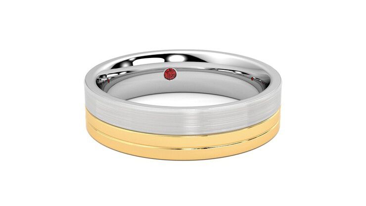 Taylor & Hart Atlas Wedding Ring 360 degree image 3