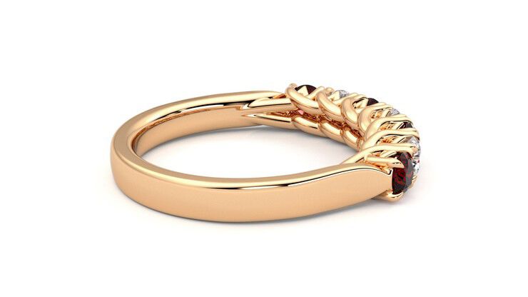 Taylor & Hart Aura Wedding Ring 360 degree image 11