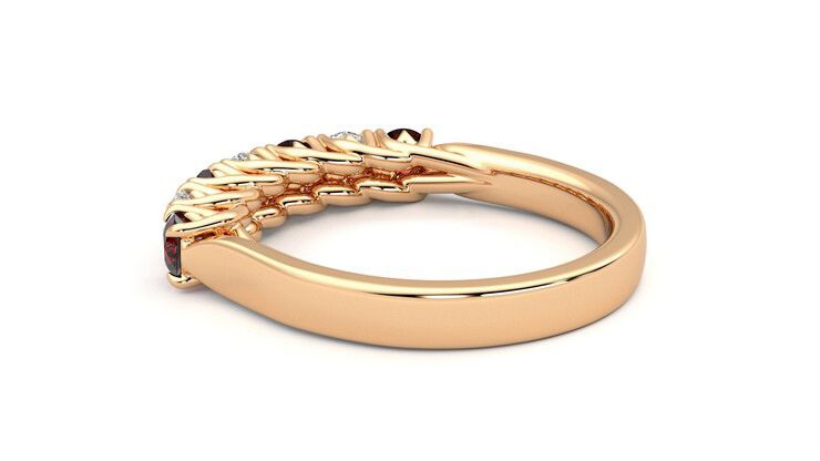 Taylor & Hart Aura Wedding Ring 360 degree image 18