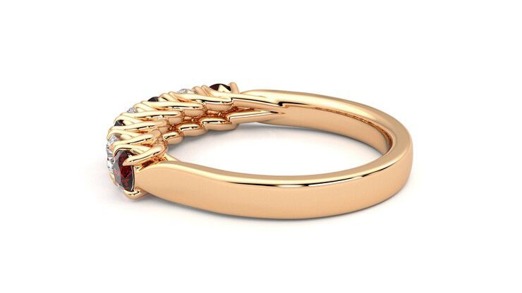 Taylor & Hart Aura Wedding Ring 360 degree image 19