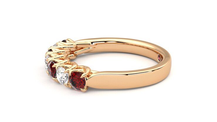 Taylor & Hart Aura Wedding Ring 360 degree image 21