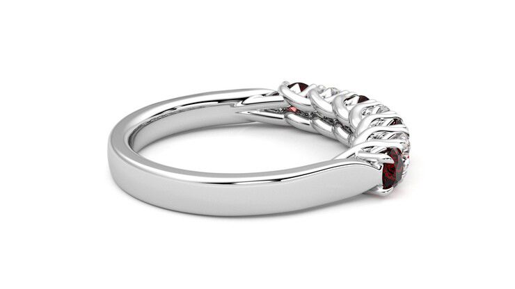 Taylor & Hart Aura Wedding Ring 360 degree image 11