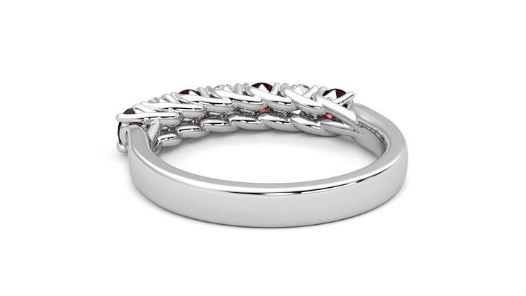 Taylor & Hart Aura Wedding Ring 360 degree image 16