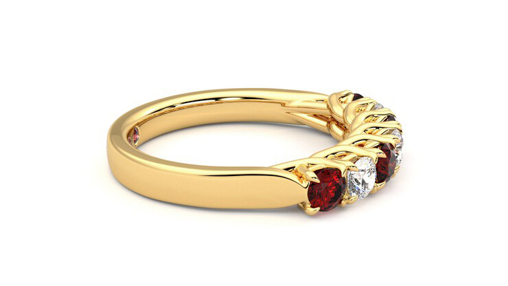 Taylor & Hart Aura Wedding Ring 360 degree image 9