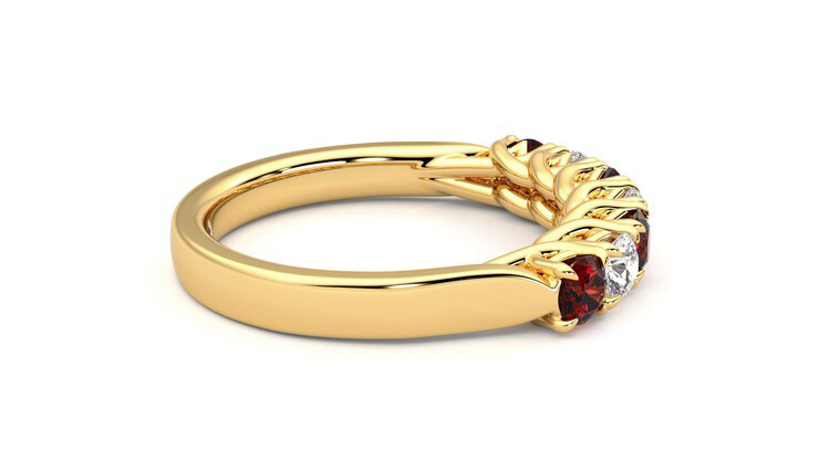 Taylor & Hart Aura Wedding Ring 360 degree image 10