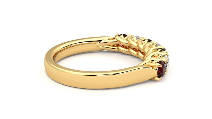 Taylor & Hart Aura Wedding Ring 360 degree image 11