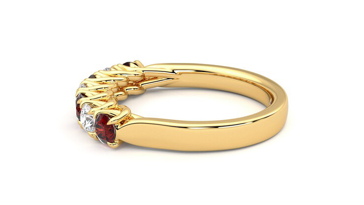Taylor & Hart Aura Wedding Ring 360 degree image 20