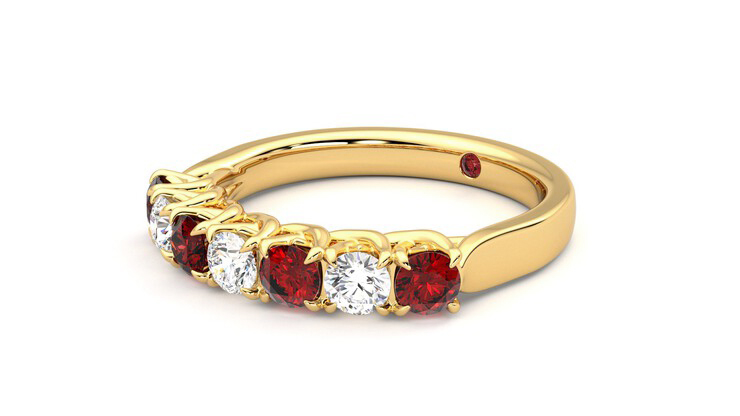 Taylor & Hart Aura Wedding Ring 360 degree image 24