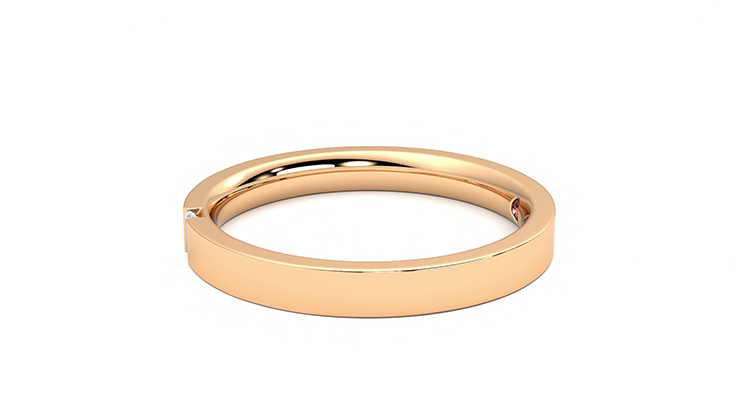 Rose gold deals barrel ring