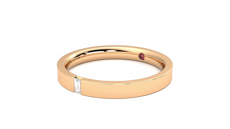 Taylor & Hart Bay Wedding Ring 360 degree image 23