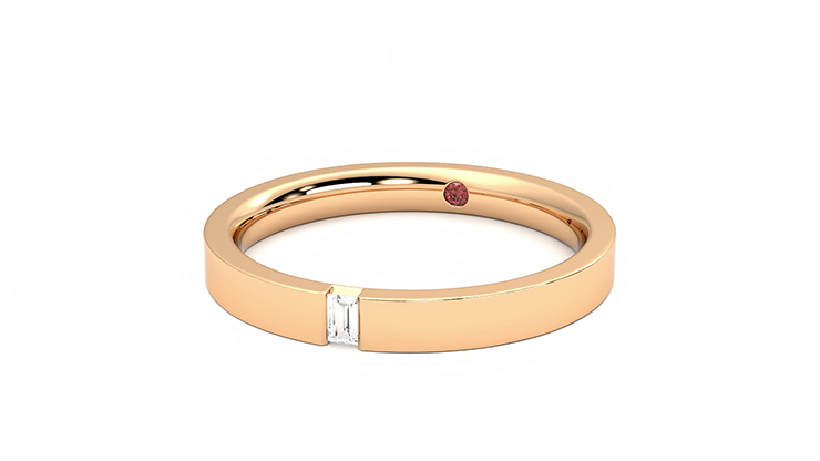 Taylor & Hart Bay Wedding Ring 360 degree image 25