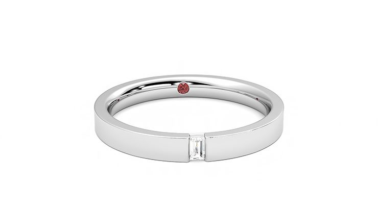 Taylor & Hart Bay Wedding Ring 360 degree image 1