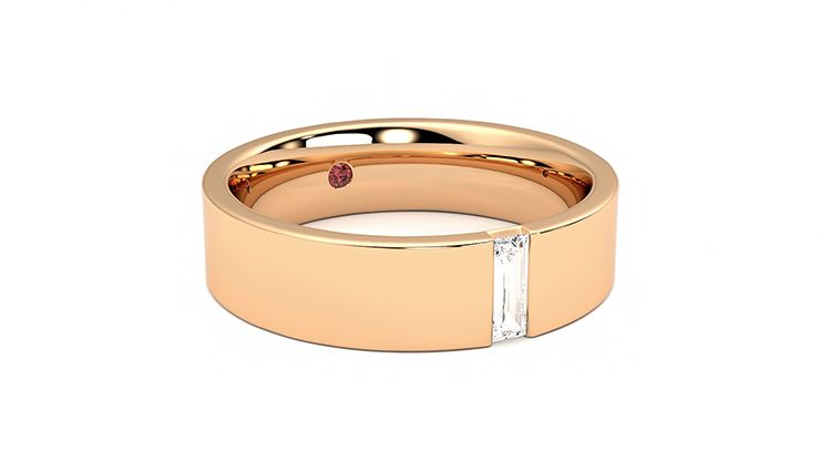 Taylor & Hart Bayberry Wedding Ring 360 degree image 4
