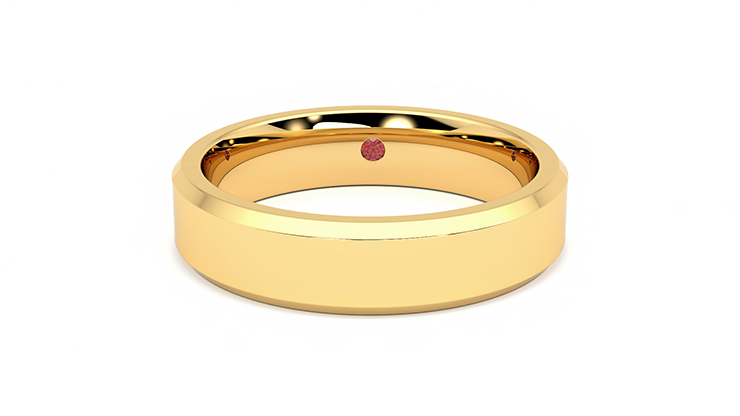 Mens wedding ring on sale ruby